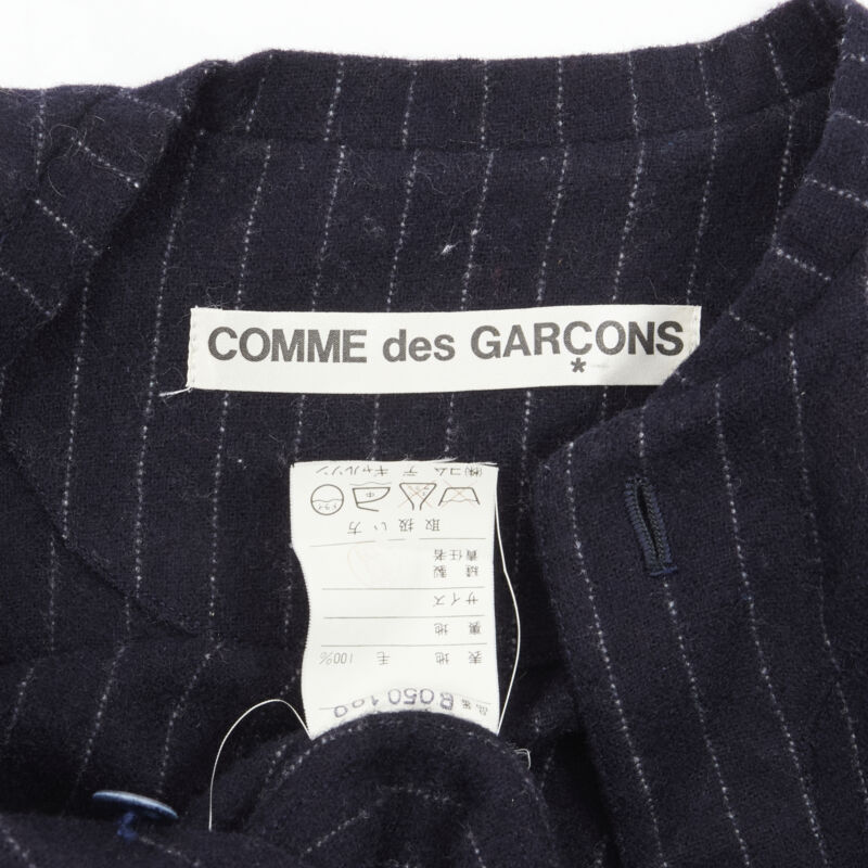 Comme Des Garcons Pinstripe Baseball Shirt - Image 12