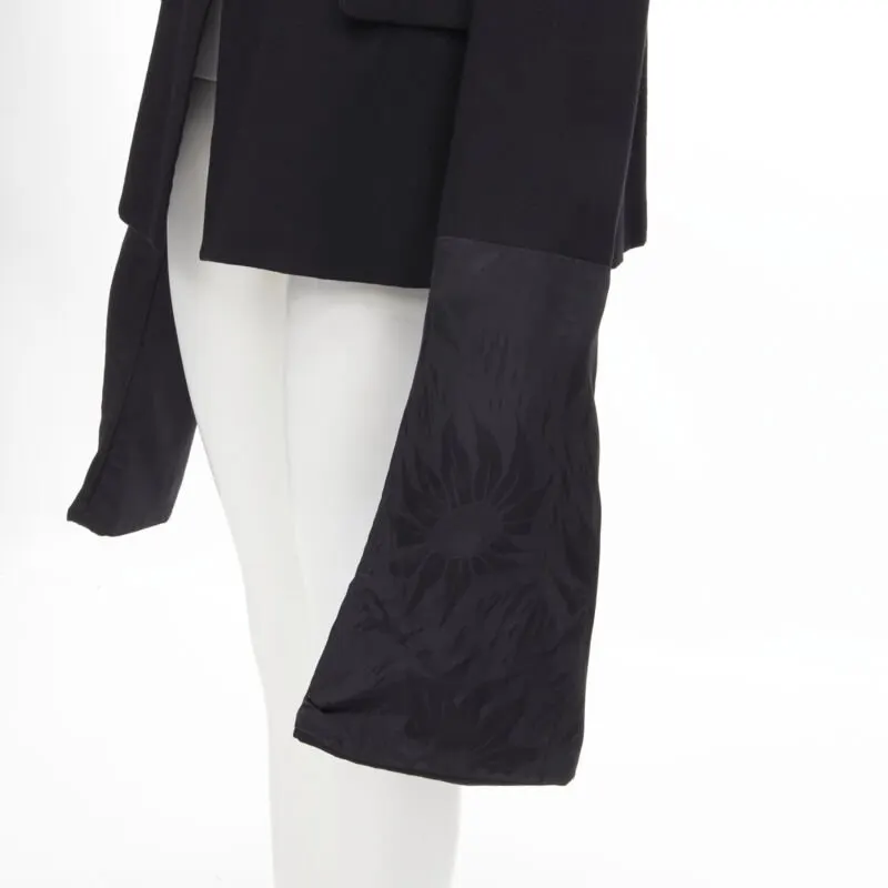 Comme Des Garcons Wide Sleeve Blazer Black Wool Never worn - Back View