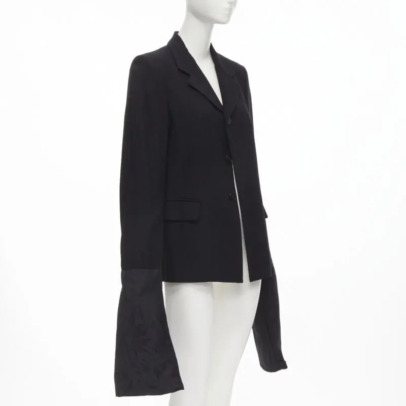 Comme Des Garcons Wide Sleeve Blazer Black Wool Never worn - Inside View
