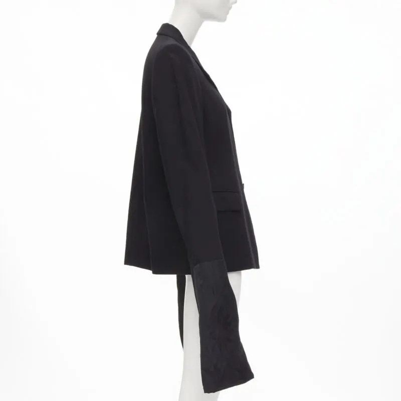 Comme Des Garcons Wide Sleeve Blazer Black Wool Never worn - Model View