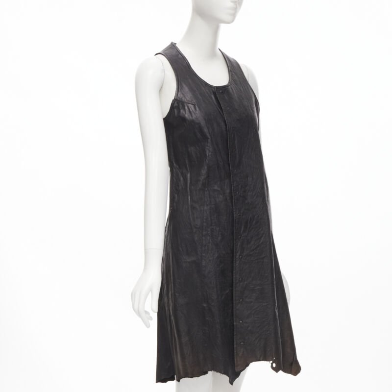 Junya Watanabe Leather Raw Dress - Image 6