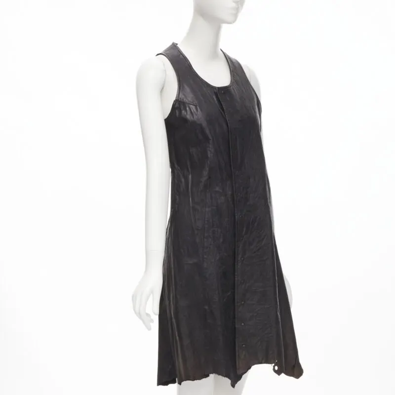 Junya Watanabe Leather Raw Dress Black Leather Good - Inside View