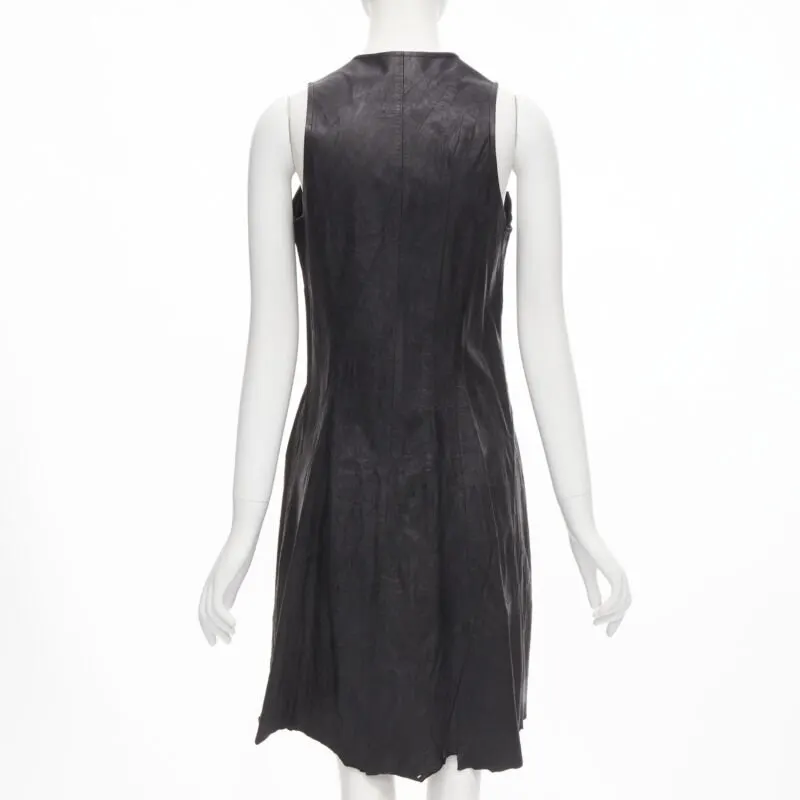 Junya Watanabe Leather Raw Dress Black Leather Good - Box View