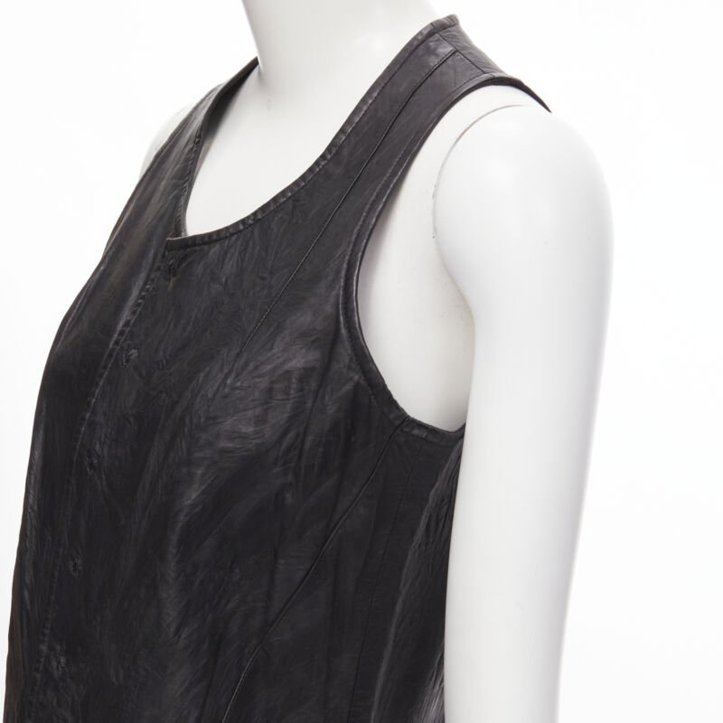 Junya Watanabe Leather Raw Dress - Detail 2