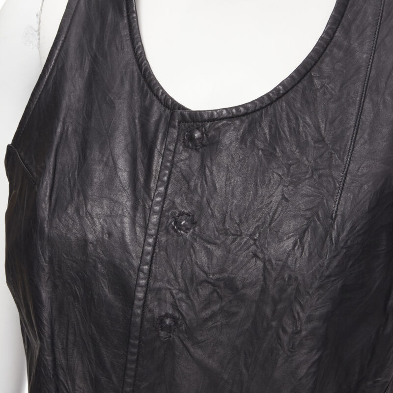 Junya Watanabe Leather Raw Dress - Image 10