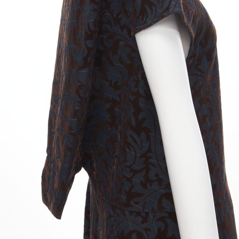 Comme Des Garcons Pinstripe Devore Dress - Back view