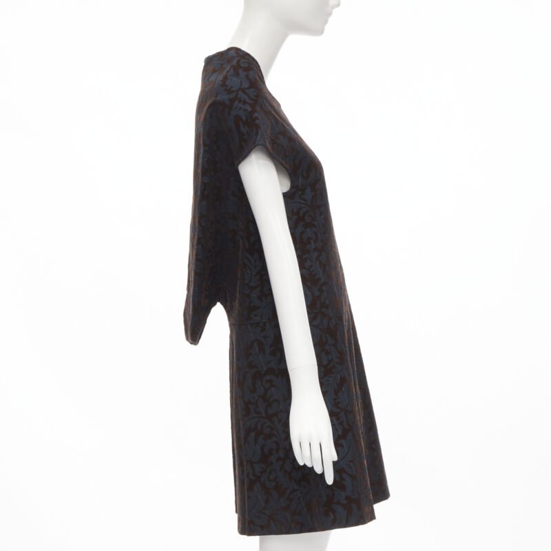 Comme Des Garcons Pinstripe Devore Dress - 4