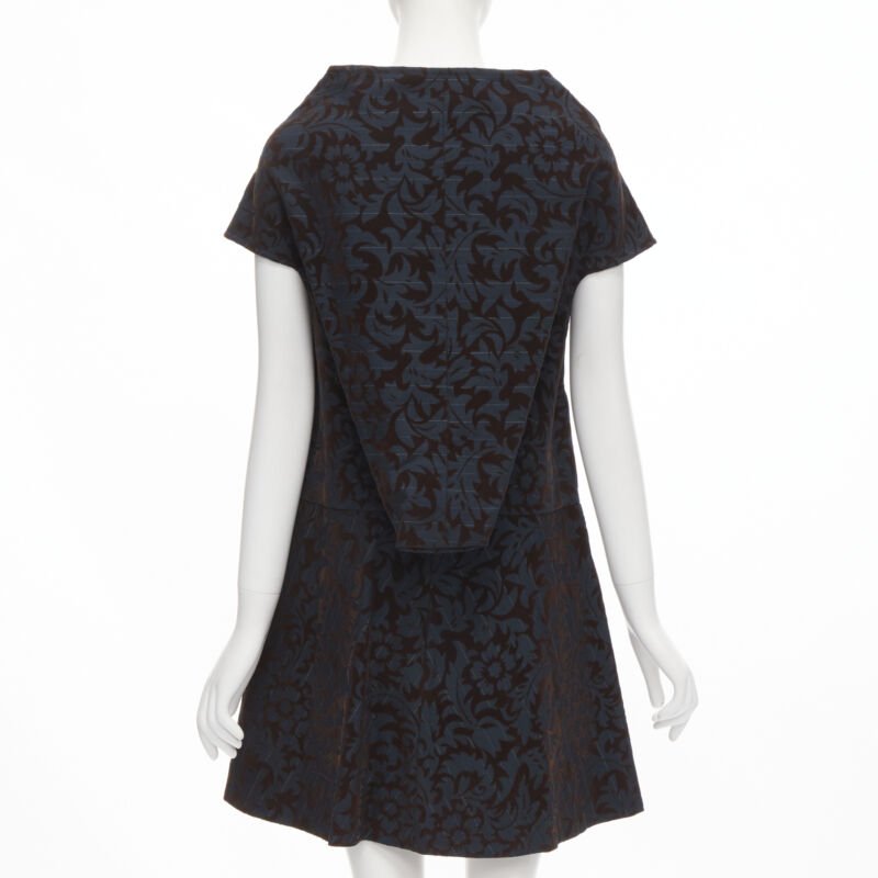 Comme Des Garcons Pinstripe Devore Dress - Side view