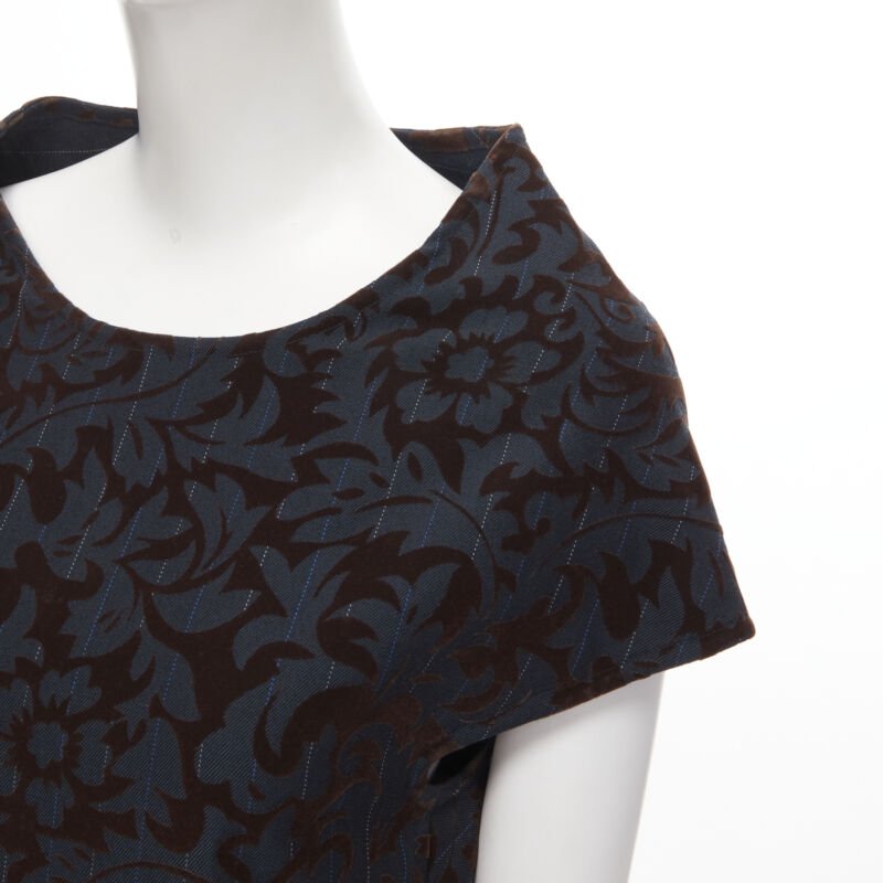 Comme Des Garcons Pinstripe Devore Dress - Detail 2