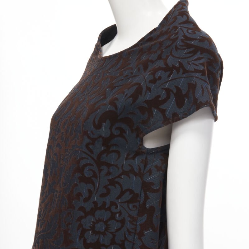 Comme Des Garcons Pinstripe Devore Dress - Image 10