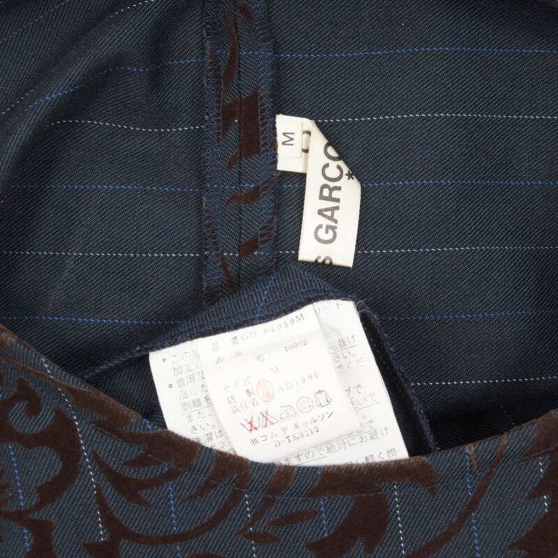 Comme Des Garcons Pinstripe Devore Dress - Image 11