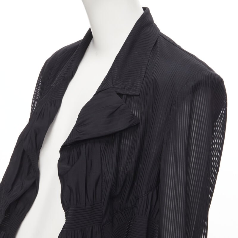 Comme Des Garcons Sheer Ruffle Blazer - Back view