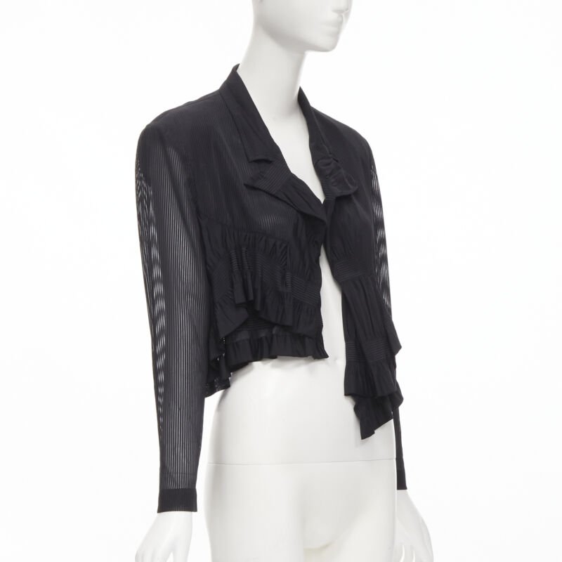 Comme Des Garcons Sheer Ruffle Blazer - Image 6