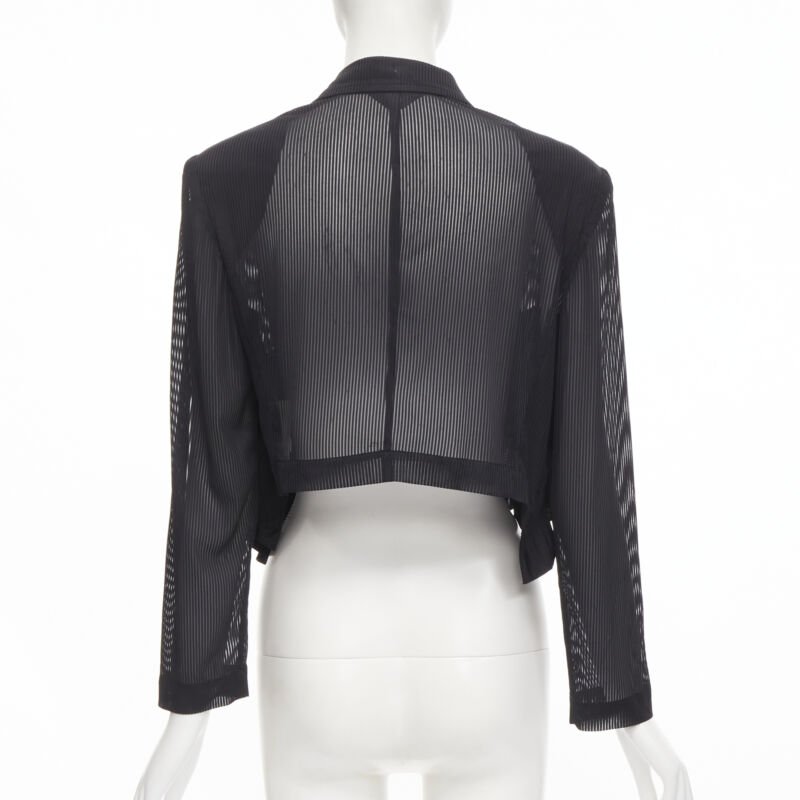 Comme Des Garcons Sheer Ruffle Blazer - Side view