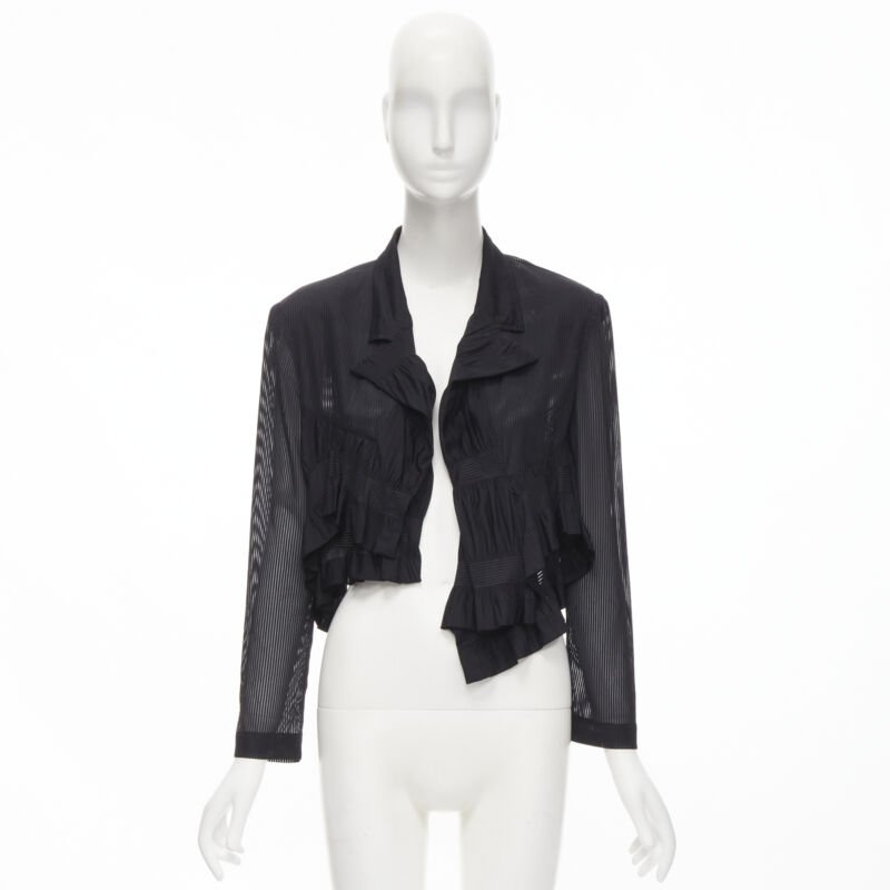 Comme Des Garcons Sheer Ruffle Blazer - Image 12