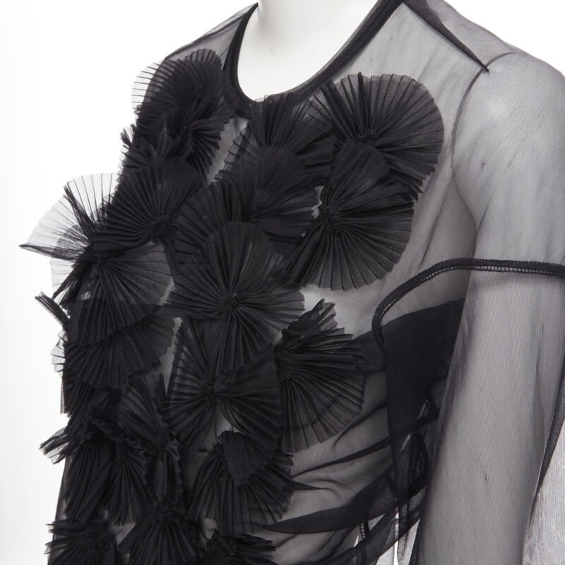 Comme Des Garcons Pleated Ruffle Top - Back view