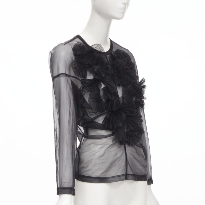 Comme Des Garcons Pleated Ruffle Top - Image 6