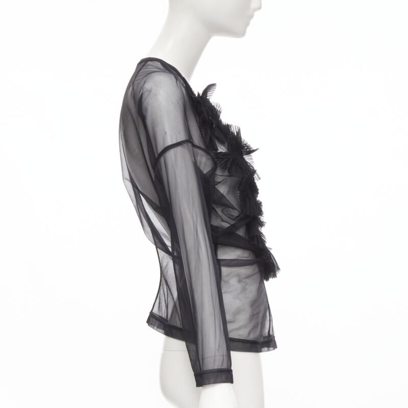 Comme Des Garcons Pleated Ruffle Top - 4