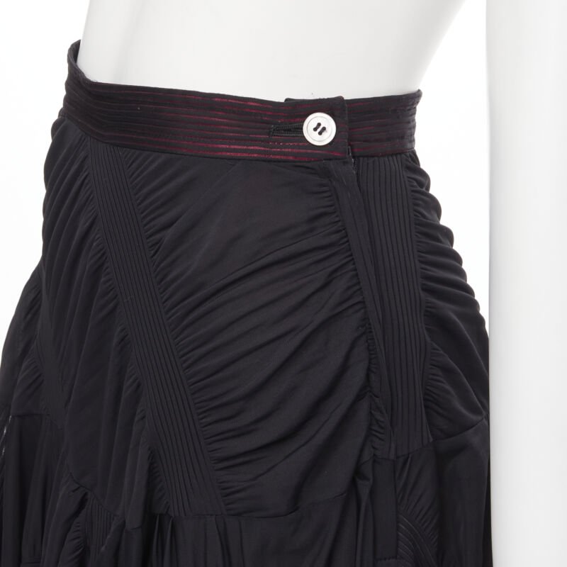 Comme Des Garcons Shirred Ruffle Skirt - Back view