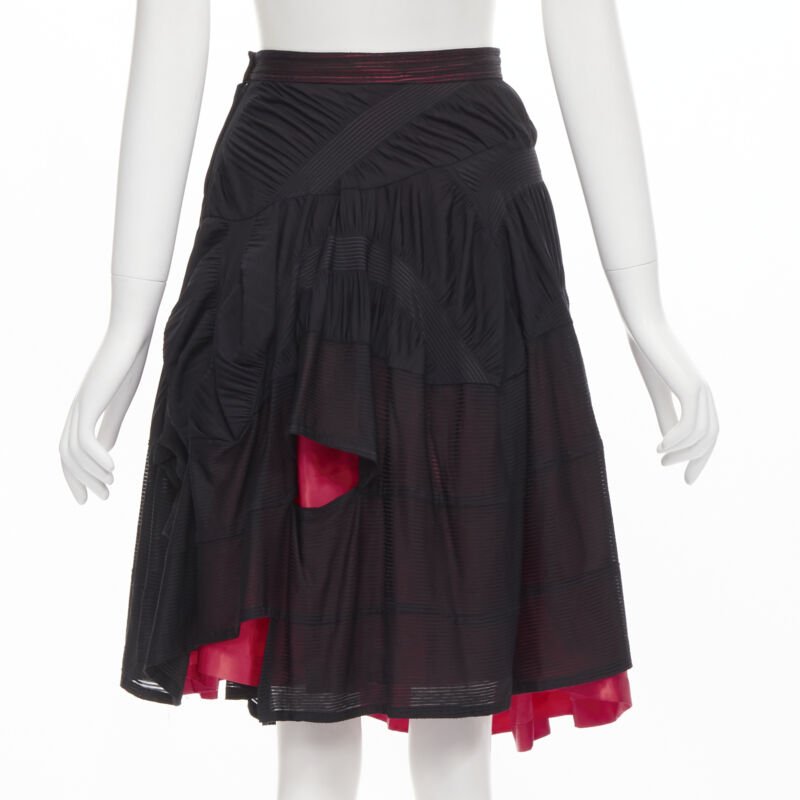 Comme Des Garcons Shirred Ruffle Skirt - Side view