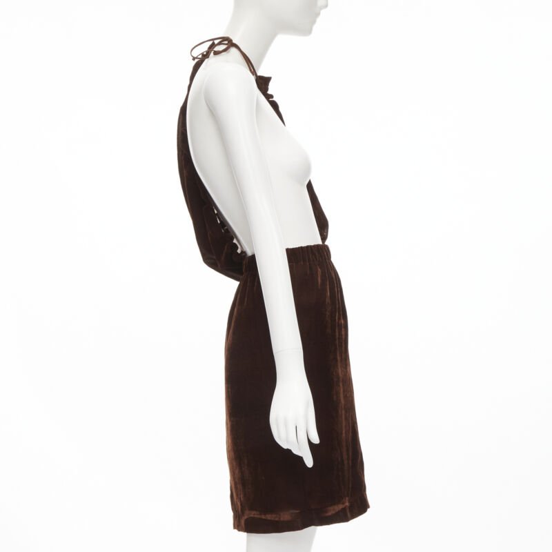 Comme Des Garcons Velvet Sash Skirt - 4