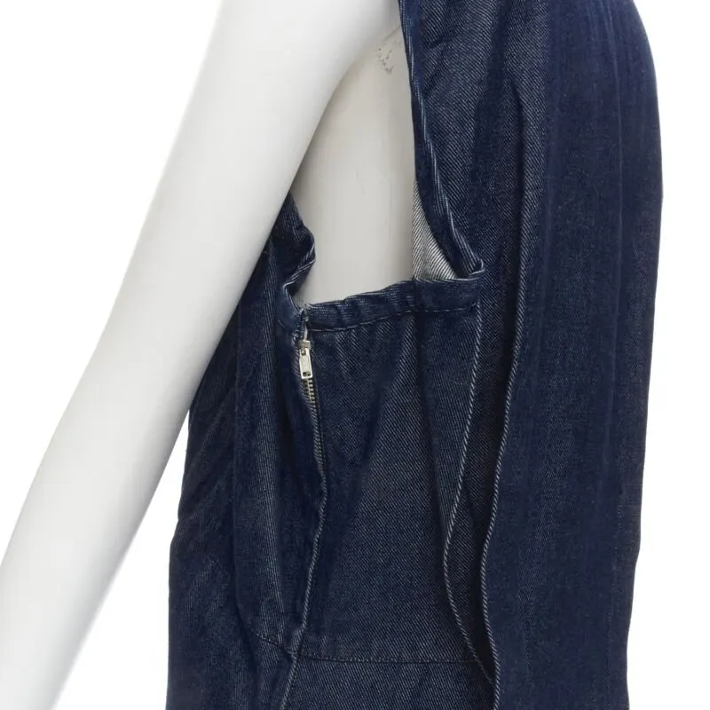 Comme Des Garcons Pinched Seam Dress Blue Denim Never worn - Back View