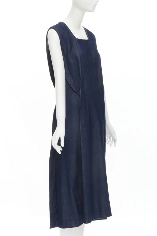 Comme Des Garcons Pinched Seam Dress Blue Denim Never worn - Inside View