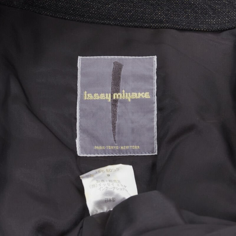 Issey Miyake Grey Fringe Cocoon Coat - Image 14