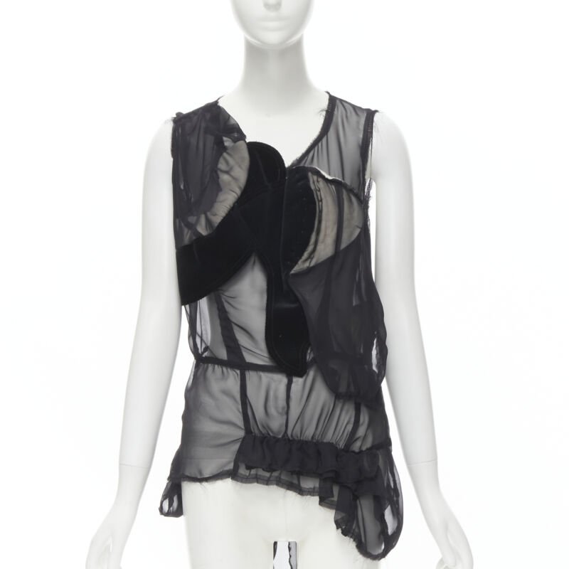 Comme Des Garcons Velvet Patchwork Vest