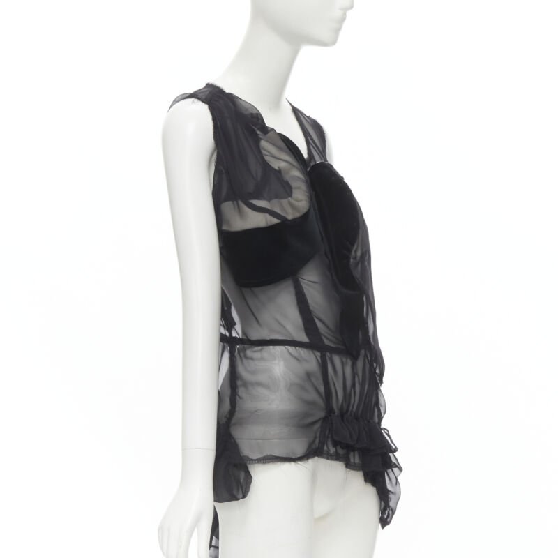 Comme Des Garcons Velvet Patchwork Vest - Image 6