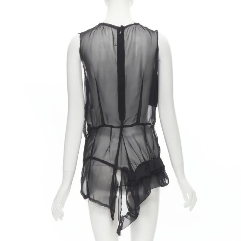 Comme Des Garcons Velvet Patchwork Vest Black Cotton Never worn - Box View