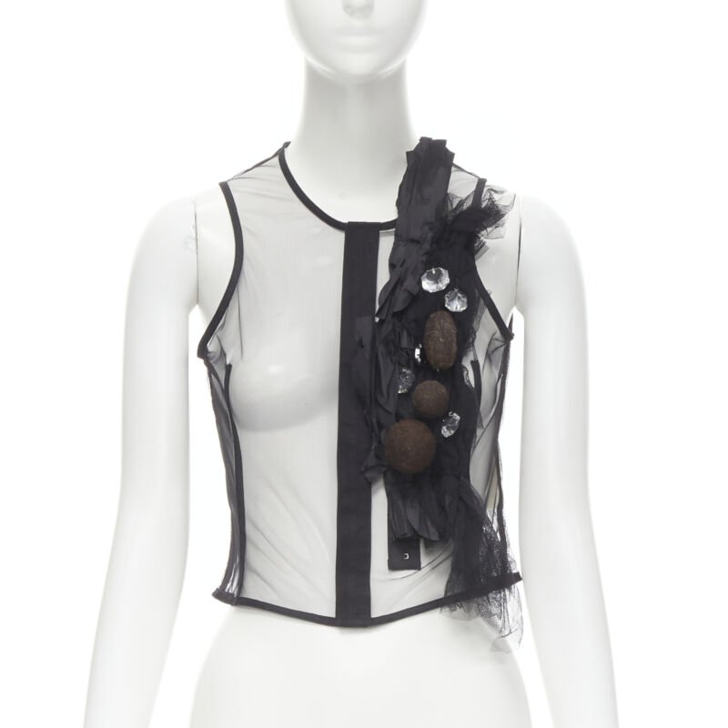 Comme Des Garcons Mesh Jewel Vest