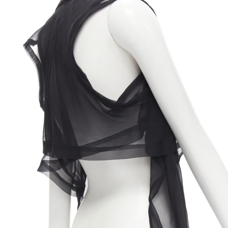 Comme Des Garcons Layered Sheer Shirt - Back view