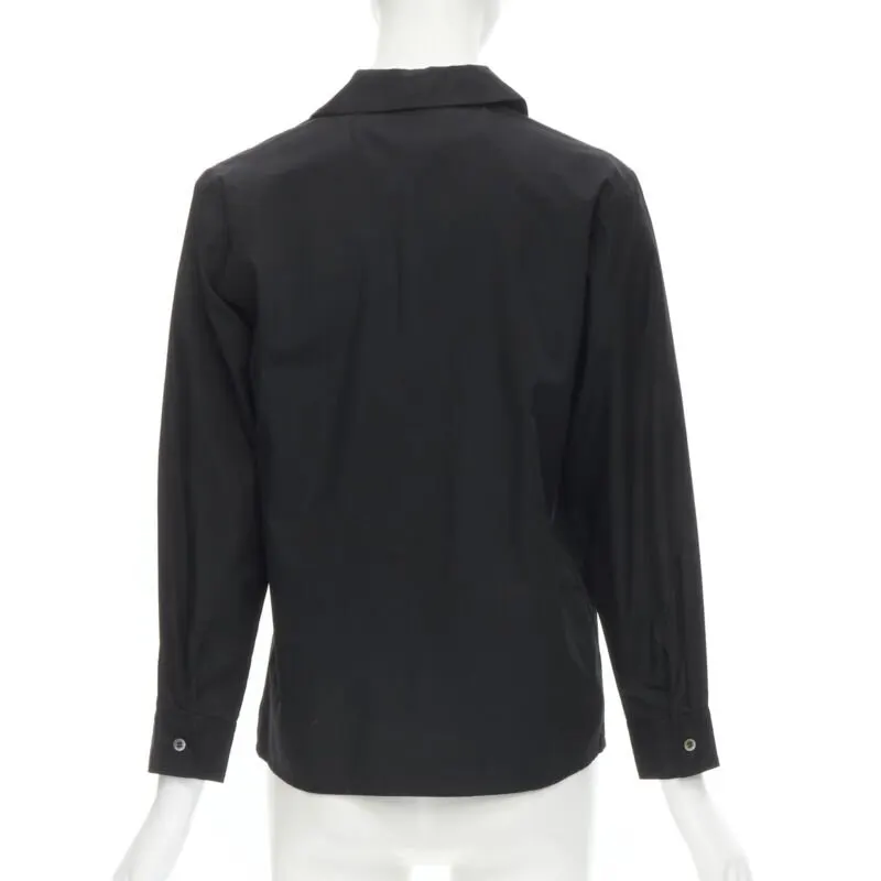 Junya Watanabe Rose Collar Shirt Black Cotton Very good - Box View