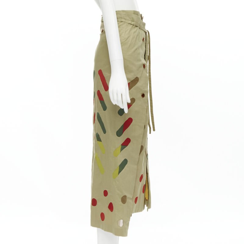 Issey Miyake Colorful Panel Skirt - 4