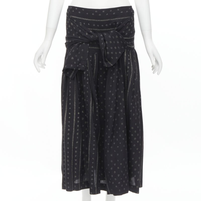 Comme Des Garcons Bohemian Jacquard Skirt