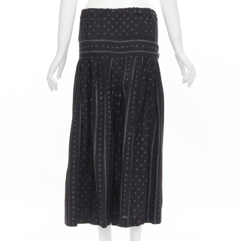 Comme Des Garcons Bohemian Jacquard Skirt - Side view
