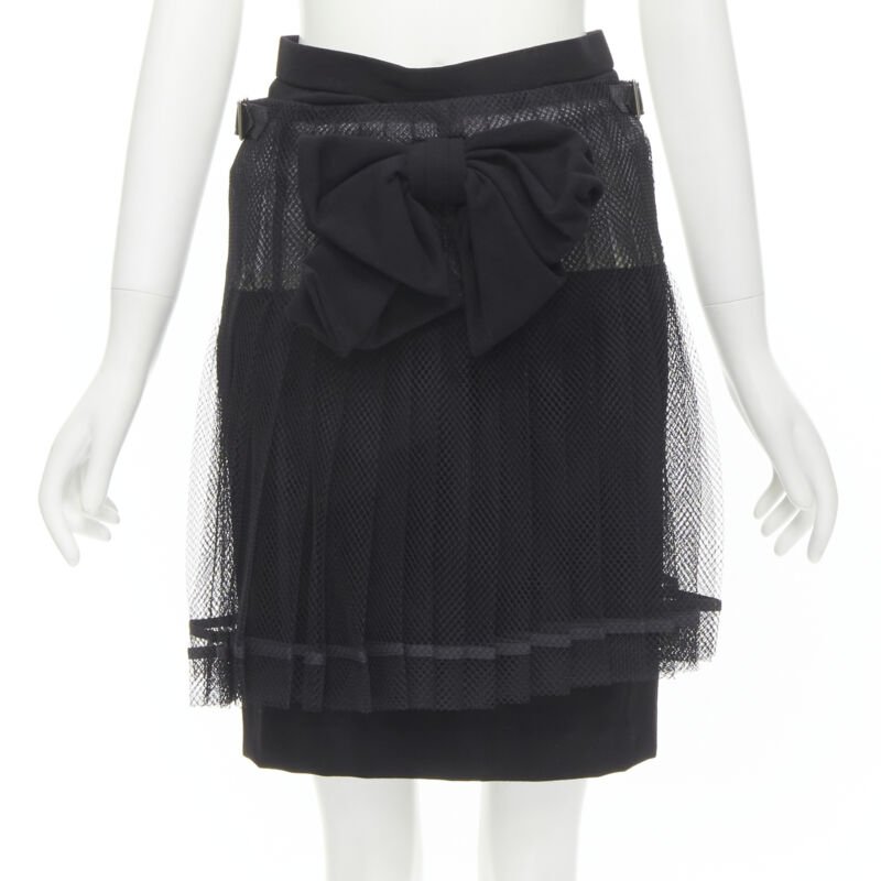 Comme Des Garcons Bow Mesh Skirt