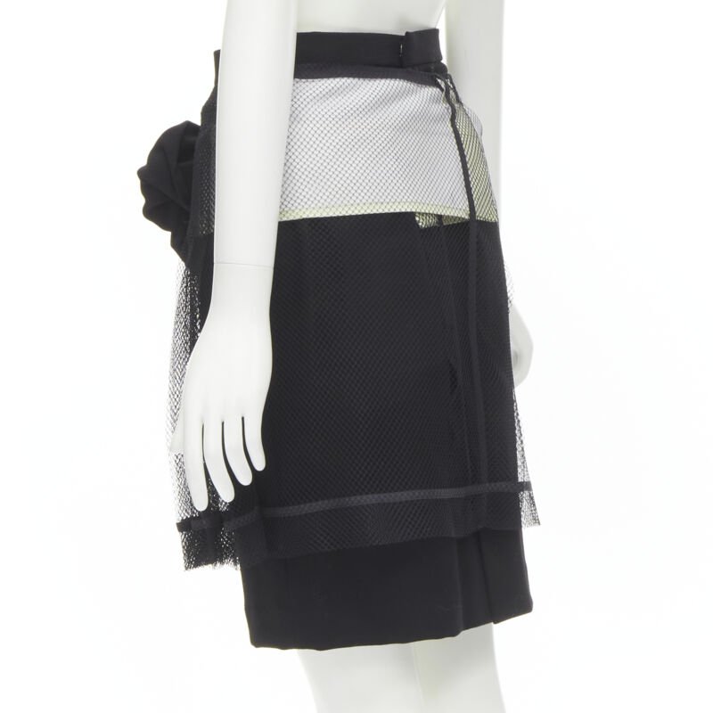 Comme Des Garcons Bow Mesh Skirt - Detail 1