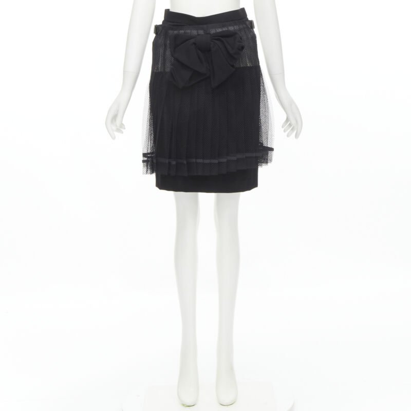 Comme Des Garcons Bow Mesh Skirt - Image 12