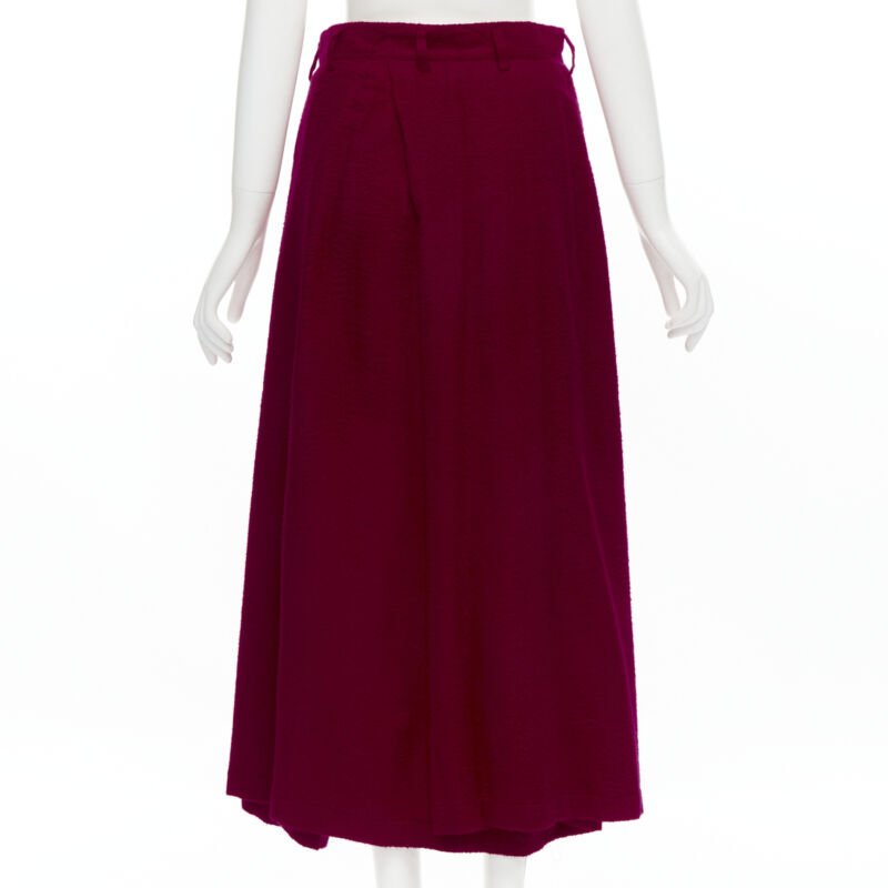 Comme Des Garcons Diagonal Pleat Skirt - Side view