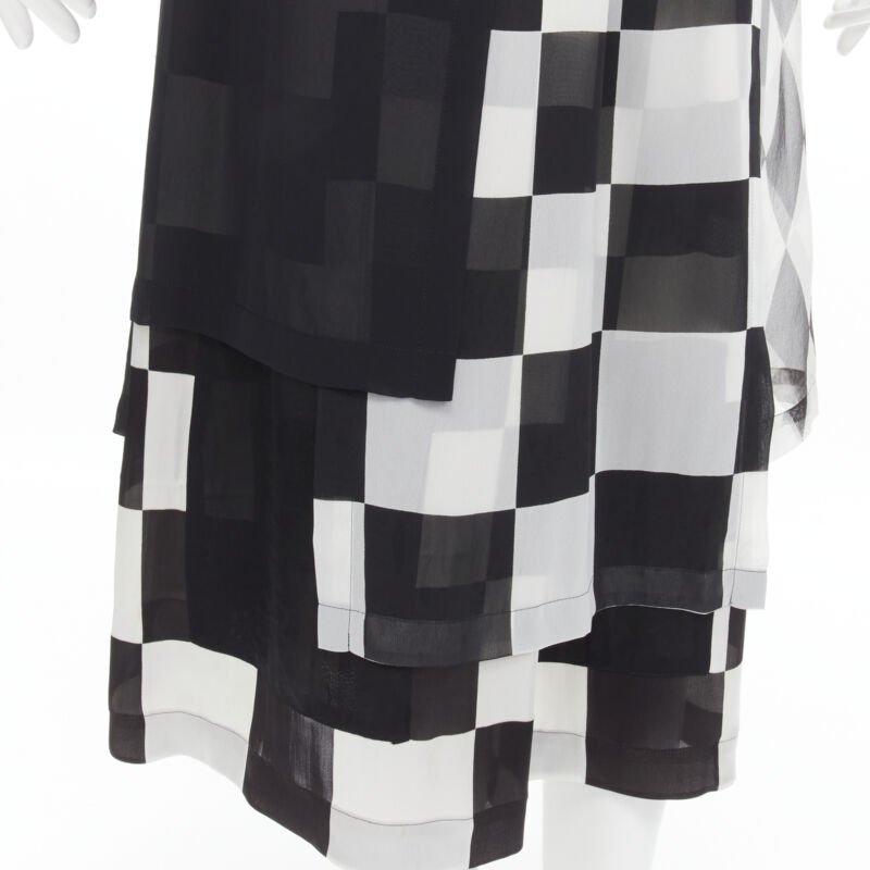 Comme Des Garcons Checkered Bomber Skirt - Image 11
