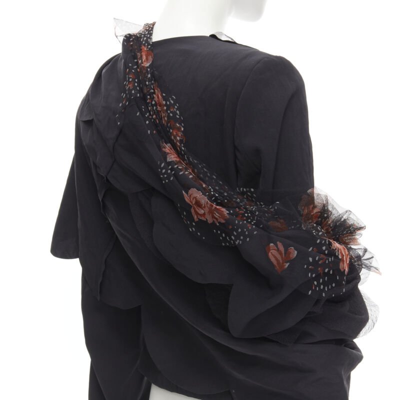 Comme Des Garcons Rose Tulle Blazer - Back view