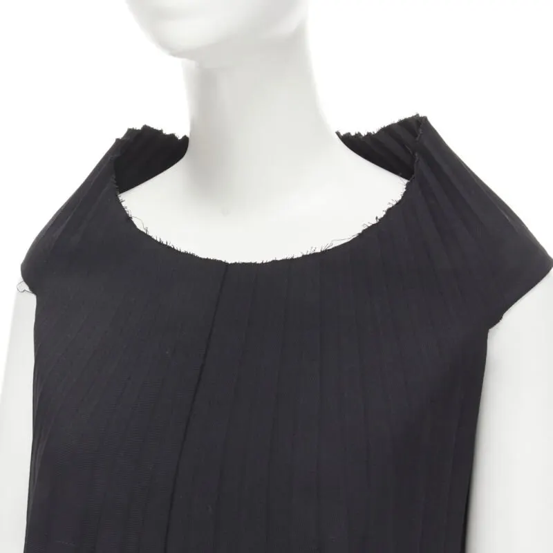 Junya Watanabe Accordion Dress Black Cotton Never worn - Back View