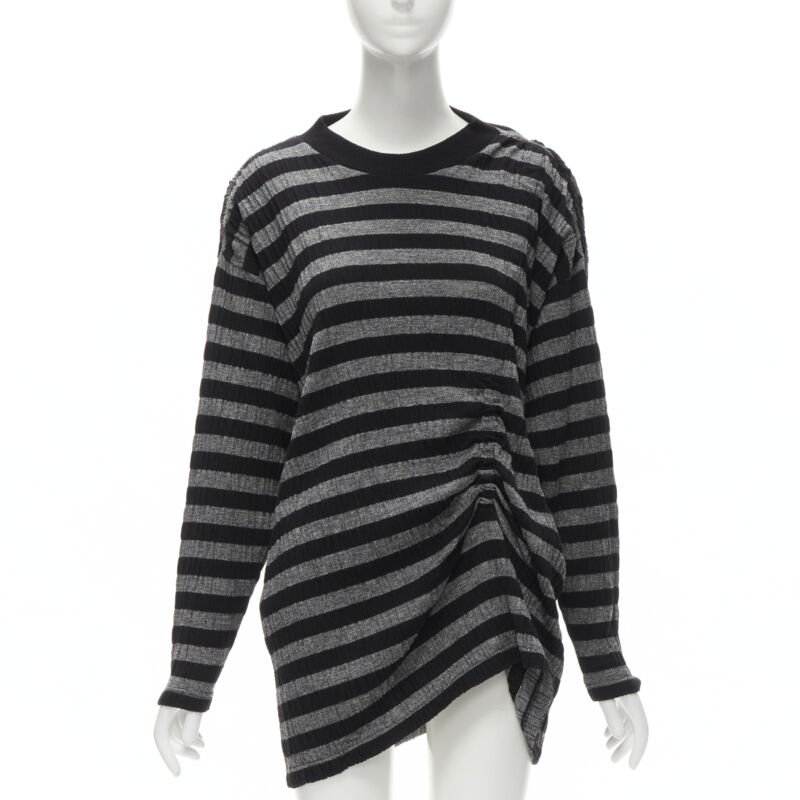 Issey Miyake Stripe Draped Sweater