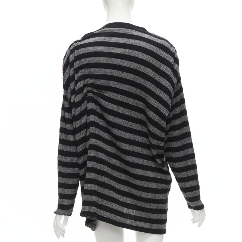 Issey Miyake Stripe Draped Sweater - Side view