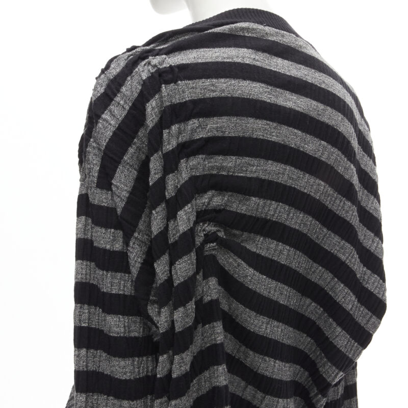 Issey Miyake Stripe Draped Sweater - Image 11