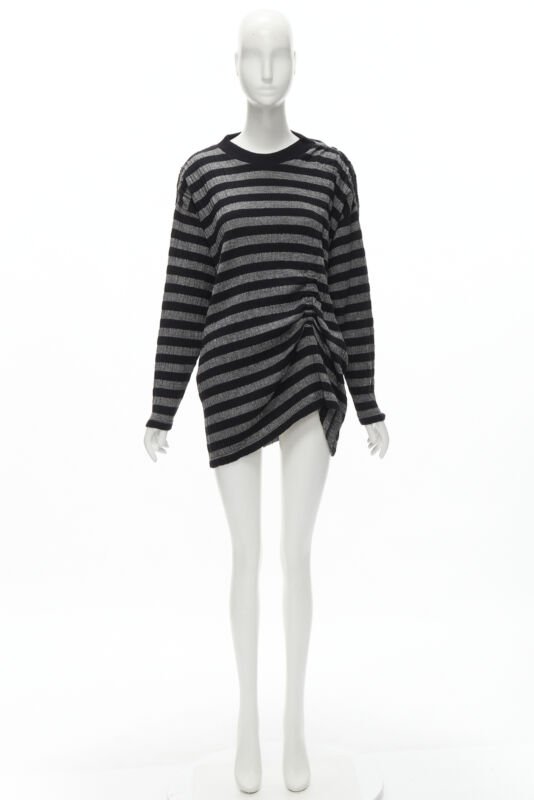 Issey Miyake Stripe Draped Sweater - Image 14