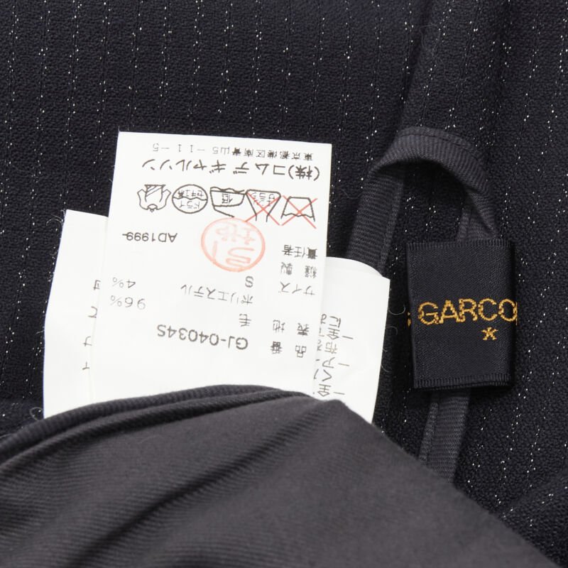 Comme Des Garcons Pinstripe Wrap Coat - Image 13