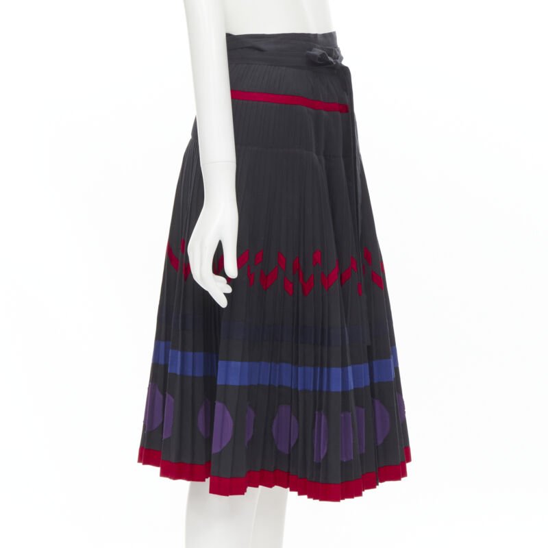 Comme Des Garcons Geometric Wrap Skirt - Back view